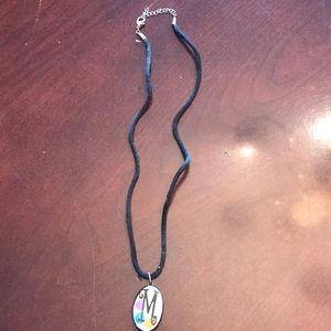 ❄️SNOW DAY SALE❄️ Multicolor polka dot “M”necklace